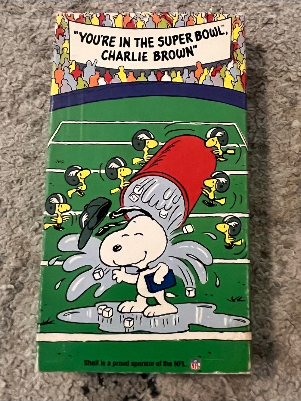 YOU'RE IN THE SUPER BOWL! Charlie Brown Snoopy VHS Tape NFL